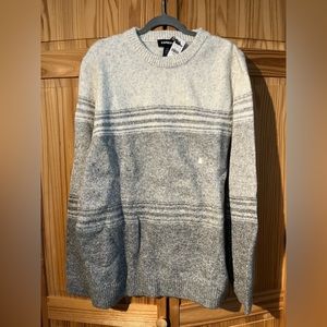 Men’s Gray striped sweater